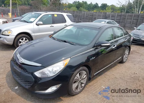 2014 Hyundai Sonata Hybrid Limited from USA, damaged, VIN KMHEC4A41EA115970